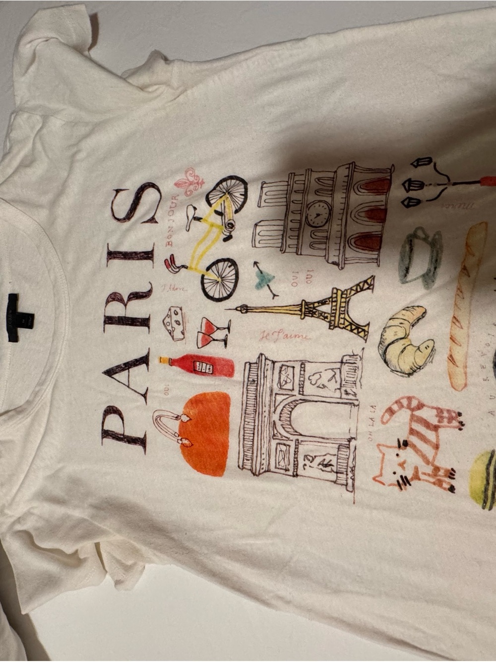 J. Crew White & Black Graphic Short Sleeve Tee Bundle Look - Picture 5 of 11